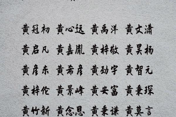 黄姓女孩名字大全-黄姓女孩起名字大全-黄姓名字大全姓名